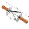 CCERQWZ for Making Croissant Bread Dough Pastry Rolling Cutter Baking Tool Stainless Steel view 2