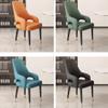 AYARNA Cat Claw Leather Dining Chairs Set of 2 Kitchen Living Room Lounge Counter Chairs Household Desk Chair Sturdy Metal Legs(Black) view 3