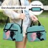 ZOUTAIRONG Axolotl Friend Lunch Bag Portable Lunch Box with Shoulder Strap Sea Dog Paraphernalia Lunch Container Reusable Thermal Insulation Meal Tote with Pocket Small Itemsfor Kids 5-7/8-9 Years Old view 3