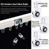 TZUFA Curtain Rail 1-6m Ceiling Curtain Track, Aluminium Room Divider Curtain Rods, Curtain Poles Ceiling Or Wall Mount, with Silent Rollers (Color : Pink-B, Size : 3m(2 * 1.5m)) view 3