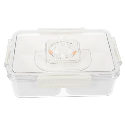 VOSAREA Compact Spice Organizer Box Design Divided Condiment Holder for Kitchen and Camping Reusable Plastic Seasoning Container Space-saving Storage