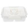 VOSAREA Compact Spice Organizer Box Design Divided Condiment Holder for Kitchen and Camping Reusable Plastic Seasoning Container Space-saving Storage view 1