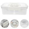 VOSAREA Compact Spice Organizer Box Design Divided Condiment Holder for Kitchen and Camping Reusable Plastic Seasoning Container Space-saving Storage view 3