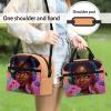 ZOUTAIRONG American Afro Girls Lunch Bag Black Lunch Tote Bag Organizefor Boys Girls Insulated Lunch Box Grease Proofing Water Proof Meal Tote Light Weight for Gifts Kids 5-7/8-9 Years Old view 3