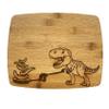 11"x14" Dinosaur Cooking Pancakes Bamboo Cutting Board view 1