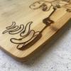 11"x14" Dinosaur Cooking Pancakes Bamboo Cutting Board view 3