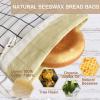 NEOHANA Beeswax Bread Bags for Homemade Bread and Bowl Cover Reusable Bread Baker Set Sourdough Bags view 2