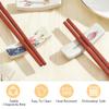 beinkmake 8Pcs Japanese Style Chopstick Rest Ceramic Chopstick Holder for Dinner Spoons Forks Paint Brushes Table Decoration view 3