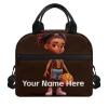 ZOUTAIRONG Custom Name American Boys Basketball Lunch Box for Kids Thermal Insulation Lunch Bag Reusable Lunch Box Container with Shoulder Strap Sturdy Handle for Age 6 7 8 9 10 11 12 Year Old School view 1