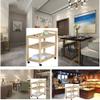 Bar Serving Cart for Hotel Luxury Restaurant, 3 Tier Utility Cart with Wheels Kitchen Island Trolley, Bathroom Garage Solid wood Storage Shelves, Wine Tea Dining Cart, for Hotels Home Use ( Color : B view 4