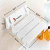 Wall Mounted Folding Shower Seat,Folding Shower Stool Bathroom Shower Bench Seat for Elderly -Grey view 2