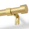 Zeerobee Curtain Rods for Windows 32 to 168, Brushed Gold Curtain Rod, Adjustable 1 Inch Heavy Duty Outdoor/Indoor Modern Drapery Pole, 32"-168" view 1