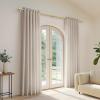 Zeerobee Curtain Rods for Windows 32 to 168, Brushed Gold Curtain Rod, Adjustable 1 Inch Heavy Duty Outdoor/Indoor Modern Drapery Pole, 32"-168" view 2