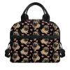 ZOUTAIRONG Insulated Lunch Bag for Kids Ferocious Cute Pug Print Boy Girl Polyester Lunchbox Tote Food Container Cooler Boxes for School Picnic Travel for 1St 3Rd 2Nd 4Th 5Th Grade view 1