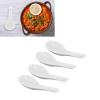 4pcs Soup Spoon,Porcelain Tablespoon Longs Handle Easy to Hold Noodle Soup Spoons Non Slip Bottom for Kitchen Hotel Restaurant view 3