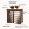 Outdoor Unit Mini Split air Conditioner Cover, Protective Cover for air Conditioner, Outdoor Wooden air Conditioner, Fence to Hide air Conditioner, Suitable for Outdoor air Conditioning Unit Racks ( C view 2
