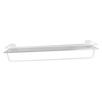ADSFASF Floating Shelves Wall Mounted, Wall Storage Shelves for Bedroom, Living Room, Bathroom, Kitchen, Gold 50cm/551 (Color : White 50cm, Size : Multi)