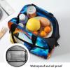 ZOUTAIRONG Insulated Lunch Bag for Kids Fire Ice Football Boy Girl Polyester Lunchbox Tote Food Container Cooler Boxes for School Picnic Travel Reusable Lunch Tote Bag Organizer for Kids School Travel view 4