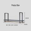 Ceiling Wine Glass Rack,black Wine Glass Drying Rack,Hanging Metal Wine Holder Cabinet,Bar Floating Shelf Suitable for Restaurant and Home Bar Cafe (Size : 80cm) view 2