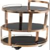 HAOKAZLBR Bar Serving Cart for Hotel Luxury Restaurant, Kitchen Storage Trolley Kitchen Trolley Cart 3 Tier Bar Cart Drinks Trolley,Kitchen Serving Trolley Storage with Wheel,Tea Cart, oujinmm2024327 view 1