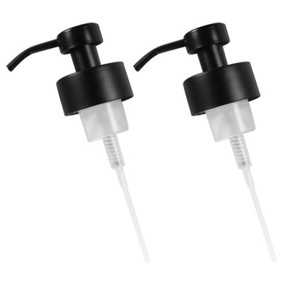 2PCS Replacement Lotion Bottle Pump Heads - Metal Pump Dispenser Tops for Shampoo and Soap Bottles, Compatible with Standard 44mm Necks