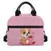 ZOUTAIRONG Strawberry Fox Lunch Bag Large Capacity Lunch Box Grease Proofing Lunch Box Container with Removable Strap Keep Foof Longer for Magic Princess School Picnic view 1
