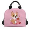 ZOUTAIRONG Strawberry Fox Lunch Bag Large Capacity Lunch Box Grease Proofing Lunch Box Container with Removable Strap Keep Foof Longer for Magic Princess School Picnic view 2