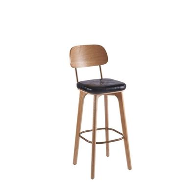 HEAIQI Bar Chair Bar Stools 30 Inch High Bar Chair Backrest Solid Wood High Stool Home Kitchen Restaurant Office Bar Stool Leisure Cafe Bar Stool Office Chair Kitchen Chair (Color : A)