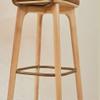 HEAIQI Bar Chair Bar Stools 30 Inch High Bar Chair Backrest Solid Wood High Stool Home Kitchen Restaurant Office Bar Stool Leisure Cafe Bar Stool Office Chair Kitchen Chair (Color : A) view 4