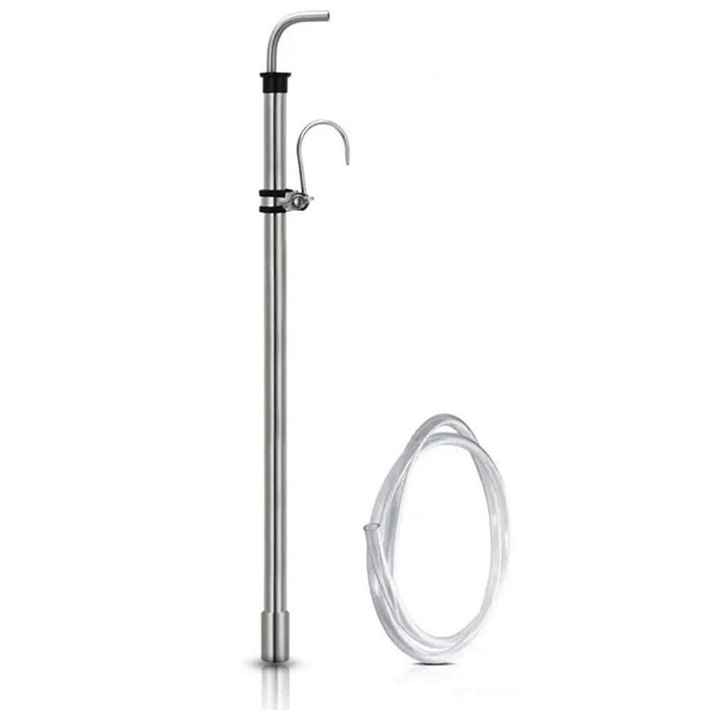CKSEKD Stainless Steel Siphon Racking Cane Kit,Beer Siphon With 1M Hose,Beer Transfer Tools With Hook For Wine Bucket Carboy Washable