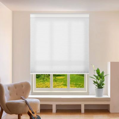 Refinest Customize Blackout Cellular Shades Cordless,Privacy Honeycomb Shade Pleated Blinds Coverings for Bedroom,Living Room,Office, Indoor Windows,Size 29'' W x 48'' H,Light Brown
