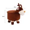 ADSFASF Foot Stool Ottoman Stool Furniture Stylish Anti Slip Small Footstool Footrest for Nursery Dressing Room Bedroom Entryway, Cow/228 (Color : Elk, Size : 29cmx26cm) view 3