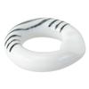 (Saikaitoki) Saikai Pottery Hasamiyaki Ring Rest, Gray with Orbit Stripes, Microwave Safe, Dishwasher Safe view 1