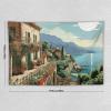 Tapestry Wall Hanging for Living Room 60 X 51 in Mediterranean Summer Tapestry for Bedroom Home Decor Tapestries Wall Art Hanging Personalized Wall Blanket Wall Hanging Decor for Party Supplies view 2