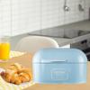 ADSFASF Large Bread Box Waffles Bread Bin Food Storage Lid Multifunction Container for Bakery Countertop 3''X7''X7'' inch, Blue/233 view 2