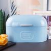 ADSFASF Large Bread Box Waffles Bread Bin Food Storage Lid Multifunction Container for Bakery Countertop 3''X7''X7'' inch, Blue/233 view 3