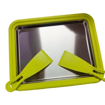 ADSFASF Ice Cream Roll Maker Machine Portable Stainless Steel Food Grade Material Summer Yogurts Machine, Green/80 (Color : Green)