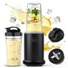 iCucina Smoothie Blender, 1000W Personal Blender for Shakes and Smoothies with 2 x 37oz Protable Cups and Lids, Single Serve Blenders for Ice Crushing, Bean Grinding, Frozen Fruit Drinks, Black view 1