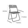JSLXNDM Plastic Folding Chair Steel Folding Dining Chairs Folding Chairs Bulk Fold up Event Chair Portable Commercial Chair with Steel Frame 350lb for Bedroom, Computer Chairs, Training Chairs 1 view 2