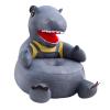 ADSFASF Children Baby Cartoon Animal Sofa Kids Dinosaur Chair Stylish Birthday Gift Multiple Purposes Support Seat Baby Sitting Chair, Green/413 (Color : Grey), Gray view 1