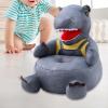 ADSFASF Children Baby Cartoon Animal Sofa Kids Dinosaur Chair Stylish Birthday Gift Multiple Purposes Support Seat Baby Sitting Chair, Green/413 (Color : Grey), Gray view 2