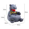 ADSFASF Children Baby Cartoon Animal Sofa Kids Dinosaur Chair Stylish Birthday Gift Multiple Purposes Support Seat Baby Sitting Chair, Green/413 (Color : Grey), Gray view 3