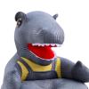 ADSFASF Children Baby Cartoon Animal Sofa Kids Dinosaur Chair Stylish Birthday Gift Multiple Purposes Support Seat Baby Sitting Chair, Green/413 (Color : Grey), Gray view 4