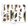 astrkiz Extra Huge Safari Animals Wall Mural Sticker Peel and Stick, Textured Vinyl Monkey Jungle Wallpaper, Nursery Safari Animals Wall Art Decor for Boys Bedroom Playroom Kids Room view 2