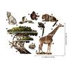 astrkiz Extra Huge Safari Animals Wall Mural Sticker Peel and Stick, Textured Vinyl Monkey Jungle Wallpaper, Nursery Safari Animals Wall Art Decor for Boys Bedroom Playroom Kids Room view 3