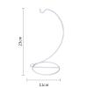 Frogued Modern Minimalist Stand Style Decor Ornament Holder for Glass Balls Spiral Design Iron Hanging Rack Air Plant Terrarium Wedding Home Office Garden White, X-Large view 4