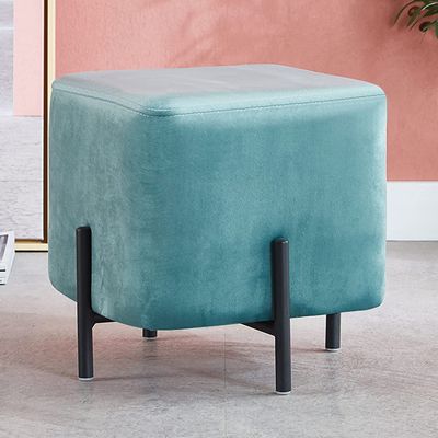 Light Luxury Stackable Round Ottoman for Living Room,Height Adjustable Low Footstool,Home Decor Upholstered Footrest,Bedroom-TO-13 * 12.6inch