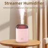 Dreamzy Streaming Light Humidifiers: Pink 500ml Large Capacity Hydrating Mist Humidifier with LED Lights 2-in-1 Cool Mist Humidifier for Home & Plants view 3