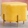 Light Luxury Stackable Round Ottoman for Living Room,Height Adjustable Low Footstool,Home Decor Upholstered Footrest,Bedroom-A-13 * 12.6inch view 1
