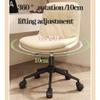 Office Chair with Wheels Swivel Desk Chairs Upholstered Faux Leather Computer Task Chair Height Adjustable Modern Armless Rolling Chair with Backrest (Color : Gray) view 2